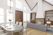 Craftsman Style House Plan - 3 Beds 2 Baths 1702 Sq/Ft Plan #54-557 