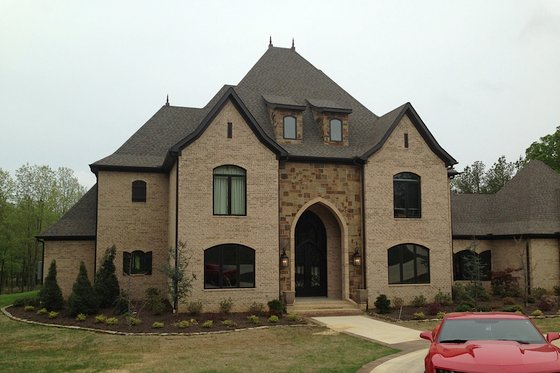 European style home, elevation