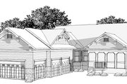 Craftsman Style House Plan - 2 Beds 2.5 Baths 2394 Sq/Ft Plan #70-1040 