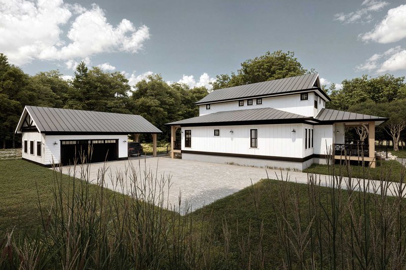 Home Plan - Exterior - Other Elevation 1 for Farmhouse House Plan #1101-23 - 4 bed, 3 bath