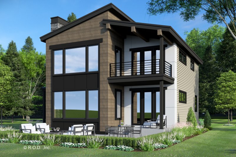 Home Plan - Exterior - Front Elevation 4 for Modern House Plan #51-1281 - 5 bed, 3.5 bath