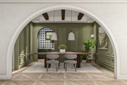 Mediterranean Style House Plan - 4 Beds 3.5 Baths 2987 Sq/Ft Plan #455-566 
