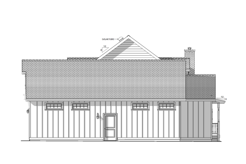 House Design - Exterior - Other Elevation 1 for Farmhouse House Plan #1099-13 - 4 bed, 2.5 bath