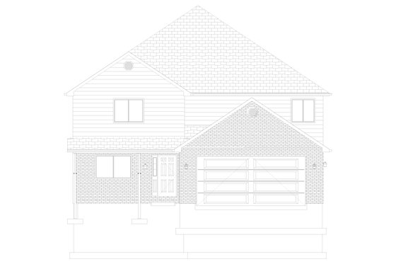 Exterior - Front Elevation 5 for Traditional House Plan #1060-211 - 3 bed, 2.5 bath