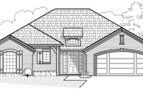 Exterior - Front Elevation for Traditional House Plan #65-472 - 3 bed, 2 bath