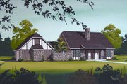 European Style House Plan - 3 Beds 2 Baths 1600 Sq/Ft Plan #45-319 