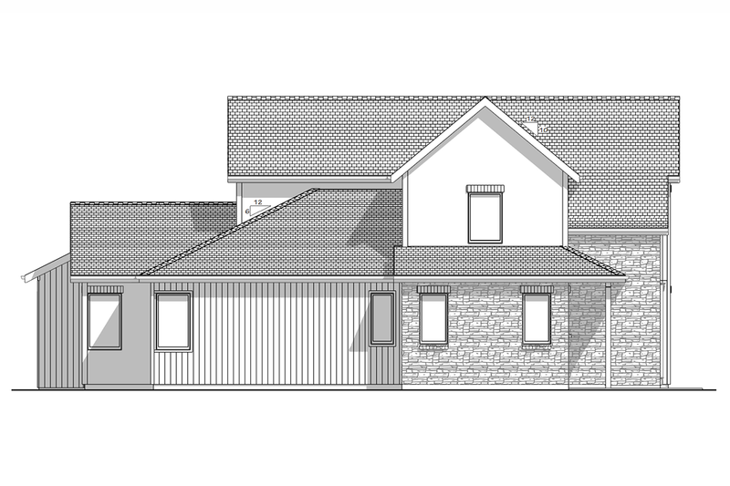 House Blueprint - Exterior - Other Elevation 1 for European House Plan #1099-20 - 3 bed, 2.5 bath