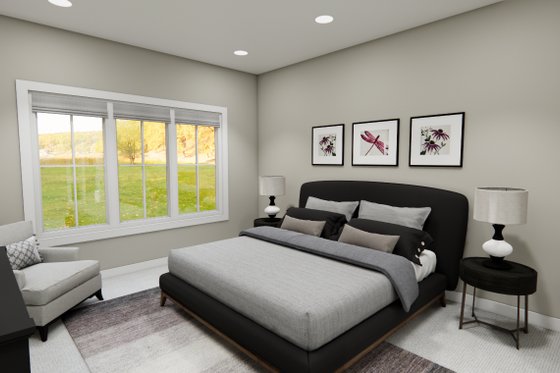 Interior - Master Bedroom for Bungalow House Plan #51-1413 - 4 bed, 3.5 bath