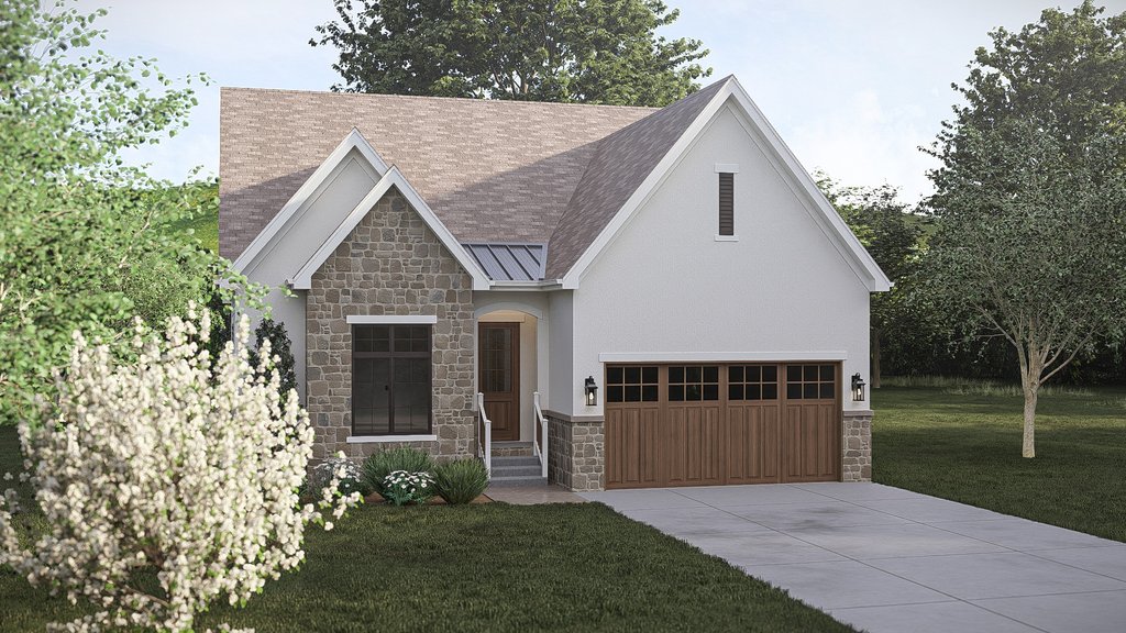 Exterior - Other Elevation 1 for Cottage House Plan #455-783 - 3 bed, 3 bath