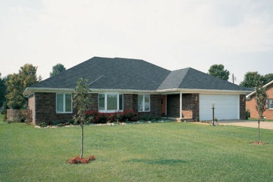 Exterior - Front Elevation for Traditional House Plan #312-207 - 3 bed, 2 bath