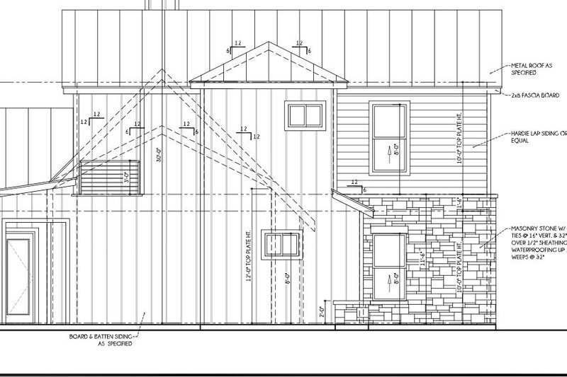 House Design - Exterior - Other Elevation for Farmhouse House Plan #1110-28 - 4 bed, 3.5 bath
