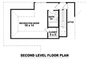 European Style House Plan - 3 Beds 3.5 Baths 2696 Sq/Ft Plan #81-1298 