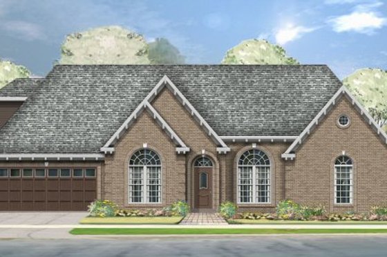 Exterior - Front Elevation for Traditional House Plan #424-273 - 3 bed, 2 bath