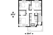Modern Style House Plan - 3 Beds 1.5 Baths 1525 Sq/Ft Plan #23-2705 