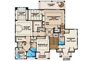Mediterranean Style House Plan - 4 Beds 5.5 Baths 4745 Sq/Ft Plan #27-451 