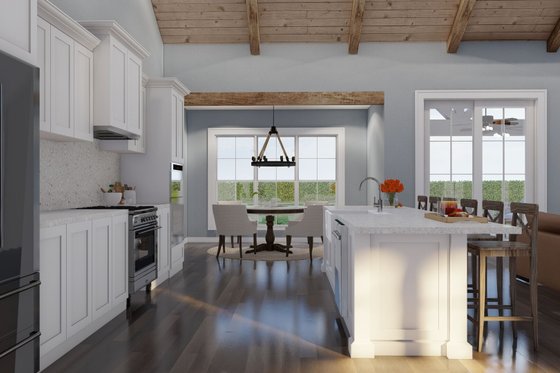 Interior - Kitchen for Farmhouse House Plan #923-368 - 4 bed, 3 bath