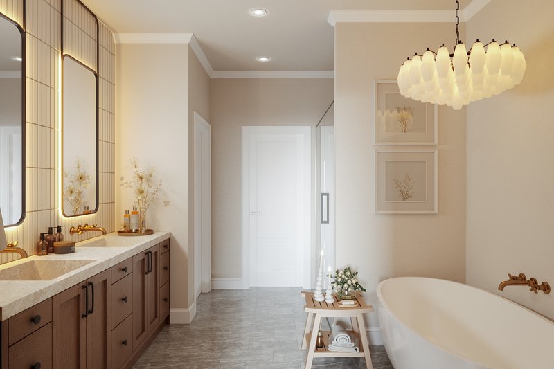 House Plan Design - Interior - Master Bathroom for Barndominium House Plan #1117-14 - 4 bed, 3.5 bath