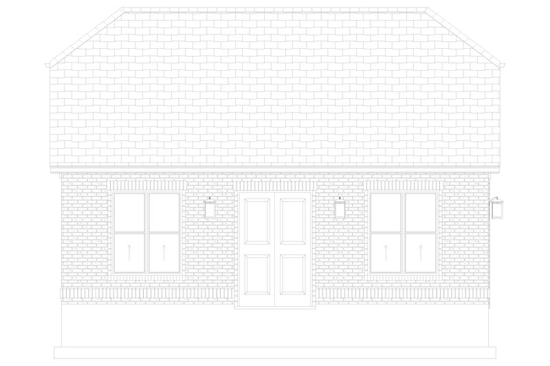 House Design - Exterior - Other Elevation 2 for European House Plan #1060-328, 0 bath