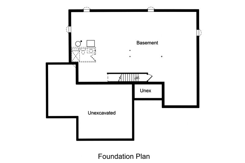 Dream House Plan - Unfinished Basement Foundation
