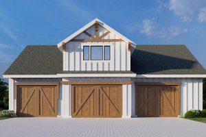 Barndominium Exterior - Front Elevation Plan #112-177