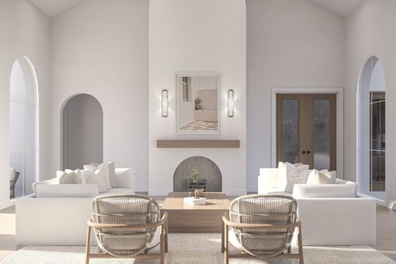 Interior - Family Room for Beach House Plan #455-761 - 4 bed, 4.5 bath