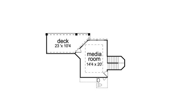 European Floor Plan - Upper Floor Plan #84-619