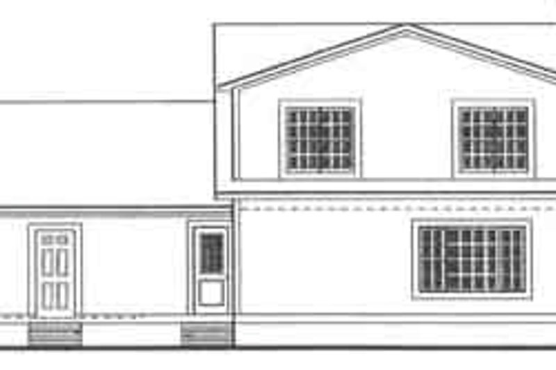 Dream House Plan - Exterior - Rear Elevation for Country House Plan #406-228 - 3 bed, 2 bath