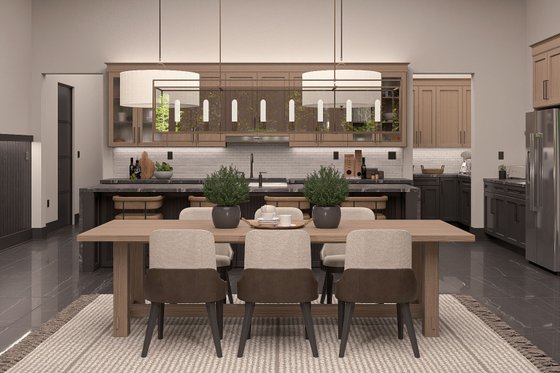 Interior - Dining Room for Barndominium House Plan #455-327 - 3 bed, 2.5 bath