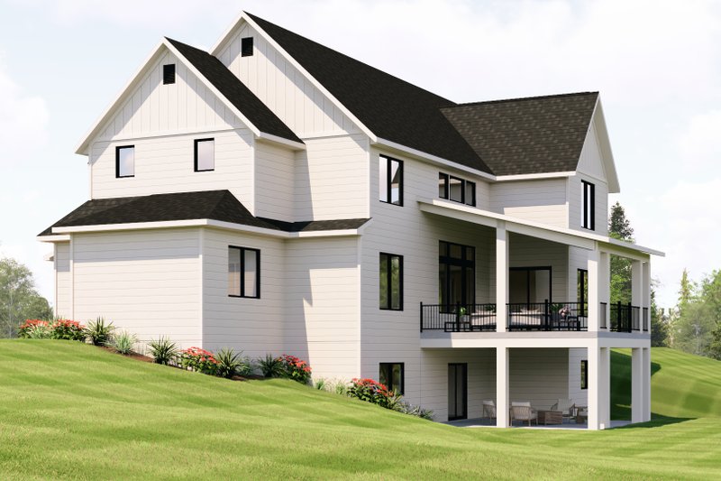 House Design - Exterior - Other Elevation 1 for Modern House Plan #1064-478 - 5 bed, 3.5 bath