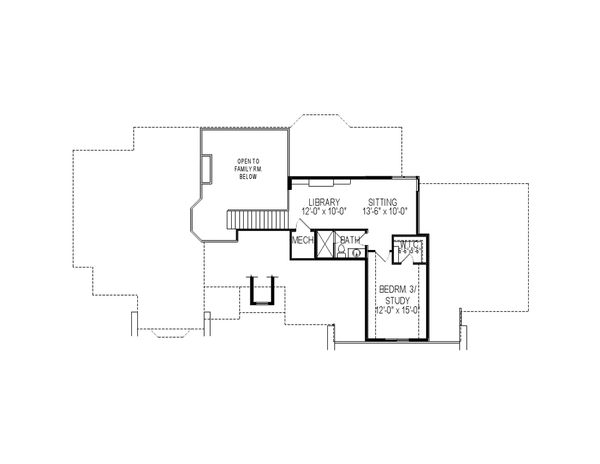Dream House Plan - European Floor Plan - Upper Floor Plan #920-60