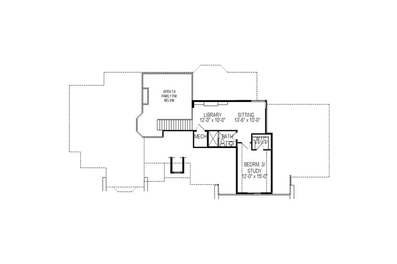 Dream House Plan - Floor Plan - Upper Floor for European House Plan #920-60 - 6 bed, 5.5 bath