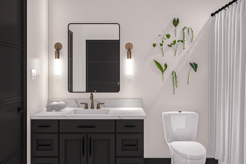 House Blueprint - Interior - Bathroom for Modern House Plan #455-441 - 1 bed, 1 bath