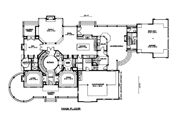 Country Floor Plan - Main Floor Plan #132-180