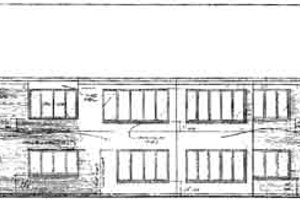 Exterior - Rear Elevation for Ranch House Plan #136-112 - 3 bed, 2 bath