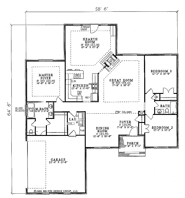 House Plan Design - Contemporary Floor Plan - Main Floor Plan #17-149