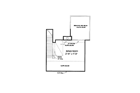 Floor Plan - Other Floor for European House Plan #410-353 - 4 bed, 2 bath