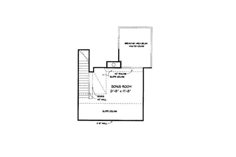 Home Plan - Floor Plan - Other Floor for European House Plan #410-353 - 4 bed, 2 bath
