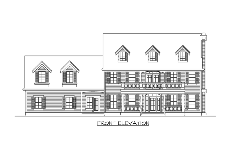 Dream House Plan - Exterior - Other Elevation for Traditional House Plan #132-171 - 4 bed, 3.5 bath
