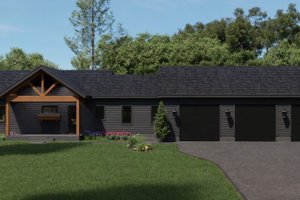 House Blueprint - Country Exterior - Front Elevation Plan #932-1359