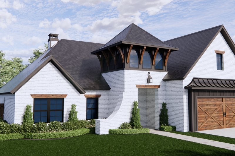 Home Plan - Exterior - Front Elevation 5 for Cottage House Plan #1096-107 - 4 bed, 2 bath