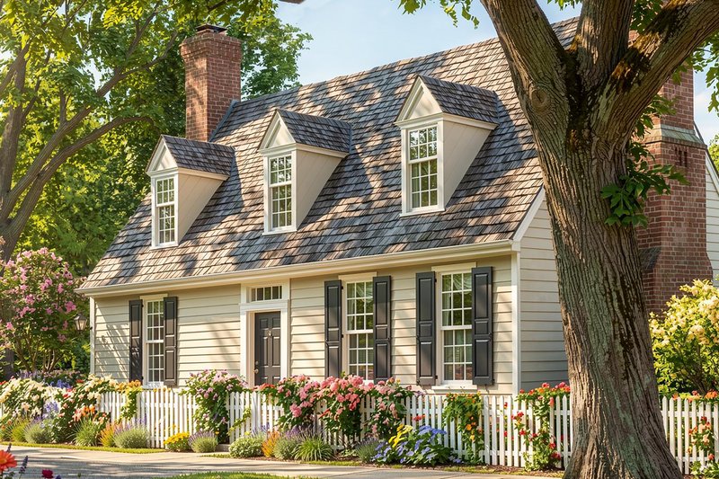 Home Plan - Exterior - Front Elevation 2 for Colonial House Plan #137-343 - 3 bed, 2.5 bath