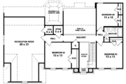 European Style House Plan - 4 Beds 2.5 Baths 3008 Sq/Ft Plan #81-724 