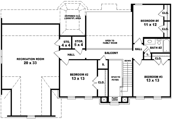 European Style House Plan - 4 Beds 2.5 Baths 3008 Sq/Ft Plan #81-724 ...