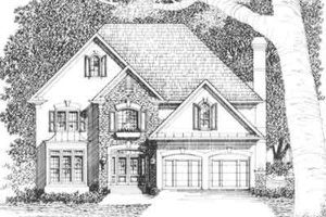Southern Exterior - Front Elevation Plan #129-137