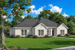 European Exterior - Front Elevation Plan #17-1033