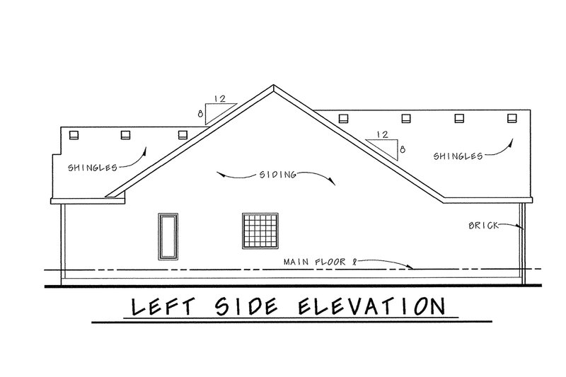 Home Plan - Exterior - Other Elevation for Traditional House Plan #20-1666 - 3 bed, 2 bath