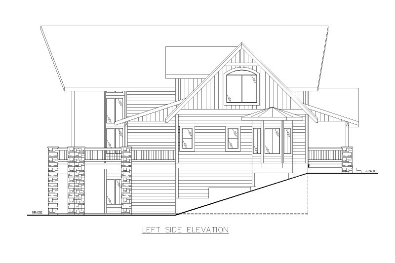 House Plan Design - Exterior - Other Elevation for Craftsman House Plan #117-1015 - 3 bed, 2.5 bath