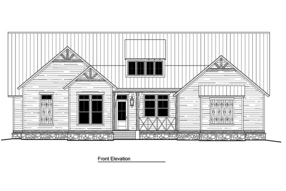 Exterior - Other Elevation for Ranch House Plan #1081-3 - 3 bed, 2.5 bath