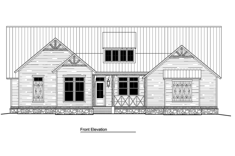 Architectural House Design - Exterior - Other Elevation for Ranch House Plan #1081-3 - 3 bed, 2.5 bath