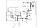 European Style House Plan - 5 Beds 4 Baths 5645 Sq/Ft Plan #24-230 